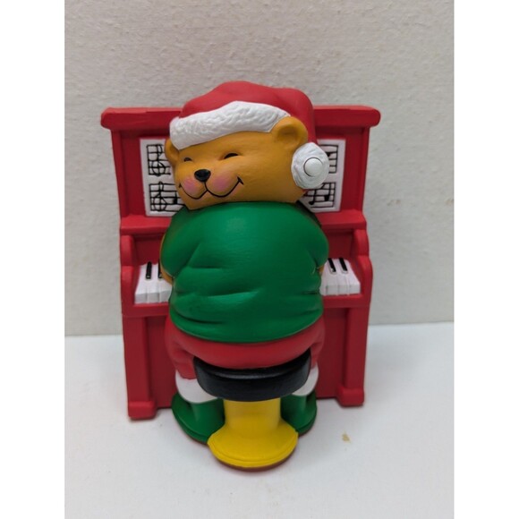 Avon 1992 Play It Again Mr. Keys Piano Bear Plug in Decoration Vintage Christmas - Picture 1 of 9